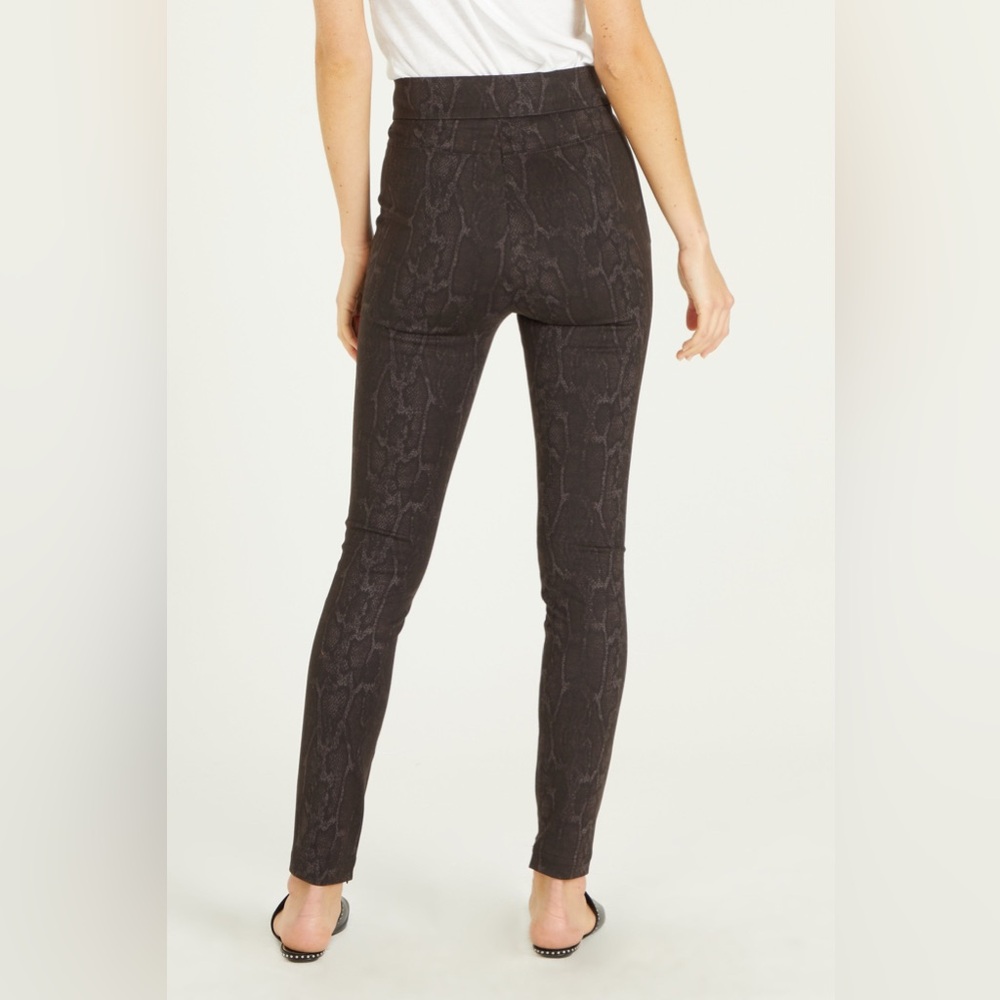 Dear John jeggings leggings ponte brown snake print Leggings Rayon/poly blend 25